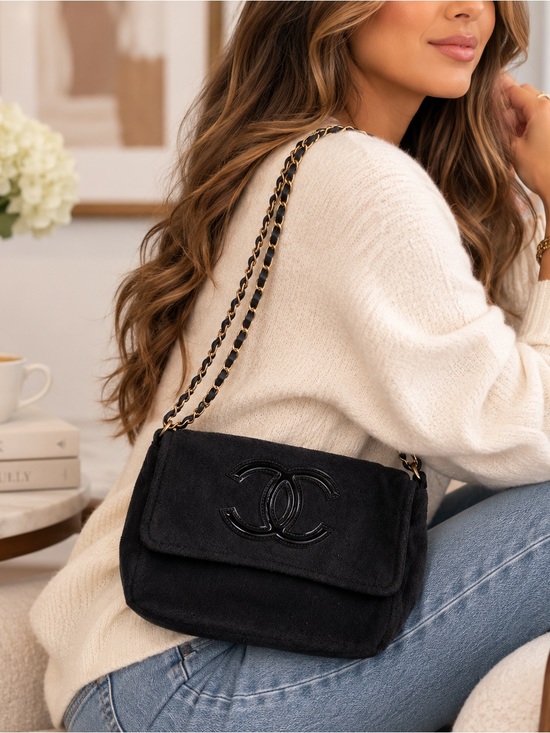 CHANEL Handbags - Chanel Precision Suede Chain Shoulder Bag